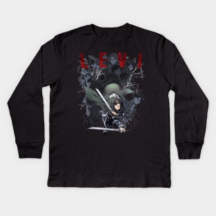 Levi Ackerman Kids Long Sleeve T-Shirt